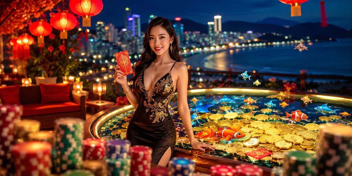 Đèn lồng đỏ và phong bao tiền thưởng – không khí lễ hội và jackpot tại Nha Trang